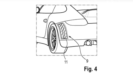 Porsche, Porsche a déposé un brevet pour des bandes de course dissimulées