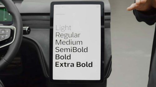 Volvo, Font Baru Volvo Dirancang untuk Membuat Layar Lebih Aman