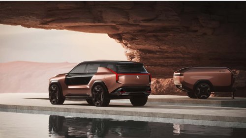 Mitsubishi, SUV, The Mitsubishi Elevance Concept Is a Quad-Motor SUV With a Gas Engine