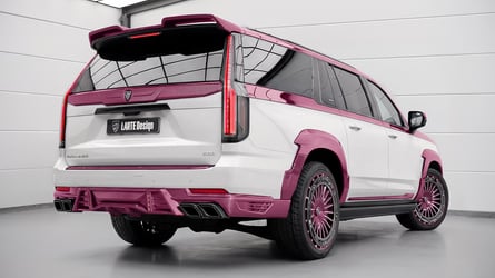 Dieser Cadillac Escalade eskaliert zum pinken Inferno