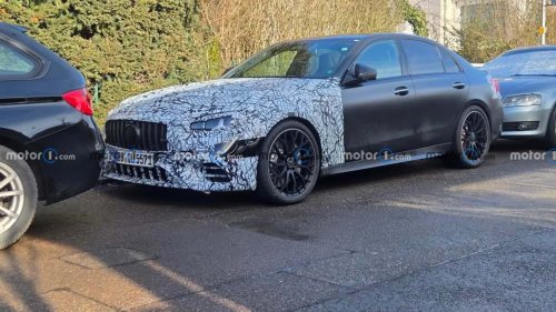 Spied: New Mercedes-AMG C53 Hides Its Six-Cylinder Engine 