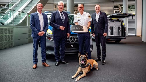 Mercedes | Die Hunde der Polizei München fahren jetzt Mercedes Vito