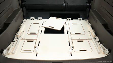 Esta Kia se transforma en 5 minutos en una camper completa