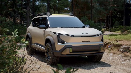 Kia, Kia EV5, Rivian, Kia EV5 WKNDR Concept Tampak seperti Saingan Rivian R2