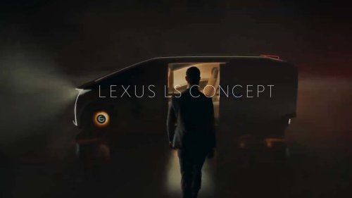 Lexus Teases an LS Minivan With Six Wheels. Yes, Really