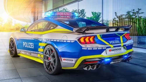 Ford, Ford Mustang, TUNE IT! SAFE! zeigt STEEDA Q500 Ford Mustang im Polizei-Look