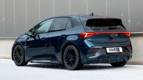 Der Cupra Born mit H&R-Tieferlegungsfedern