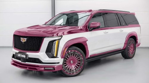 Ce Cadillac Escalade vire à l’enfer rose