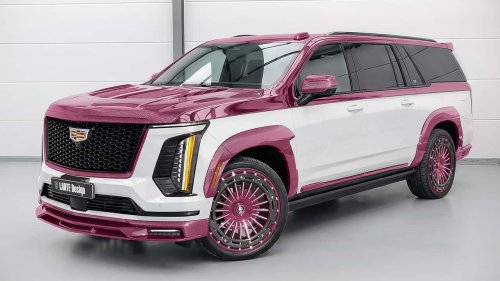 Dieser Cadillac Escalade eskaliert zum pinken Inferno