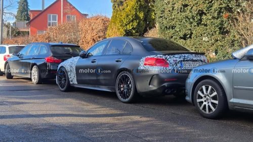 Mercedes, Spied: New Mercedes-AMG C53 Hides Its Six-Cylinder Engine 