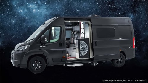 Camping-car Star Wars : L'Étoile de la Mort de Dark Vador sur roues