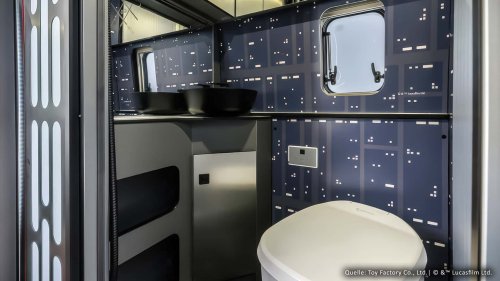 Camping-car Star Wars : L'Étoile de la Mort de Dark Vador sur roues