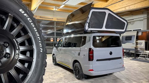 Ford, Motor diésel de 150 CV y base Ford o VW para esta camper con un gran techo desplegable