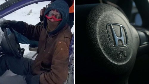 Man Drives 1998 Honda That’s Missing Doors, Hood, And Roof. Is That Legal?