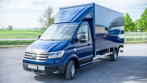 VW Crafter: Neue Lösungen als Kipper und Koffer erhältlich