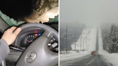 Snowstorm Hits and There’s No Plow in Sight. Toyota Camry Driver: 'No Problem’