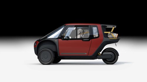 L'étrange voiture électrique à pédales