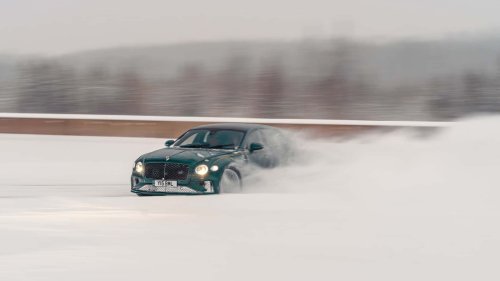 Bentley, Increíble: este Bentley ha alcanzado los 193 km/h sobre hielo