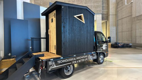 Le petit camion électrique de BYD peut alimenter un sauna