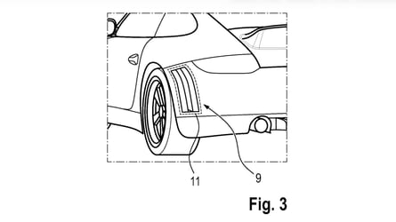 Porsche, Porsche a déposé un brevet pour des bandes de course dissimulées