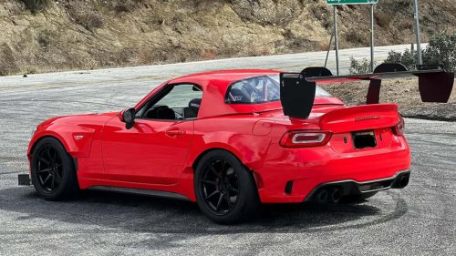 Fiat | Dieser brachiale Fiat 124 Spider hat einen japanischen Hochdrehzahl-Motor