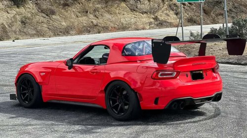 Fiat, Dieser brachiale Fiat 124 Spider hat einen japanischen Hochdrehzahl-Motor