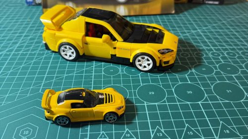 Así es el Honda S2000 de Hot Wheels y Brick Shop de Mattel