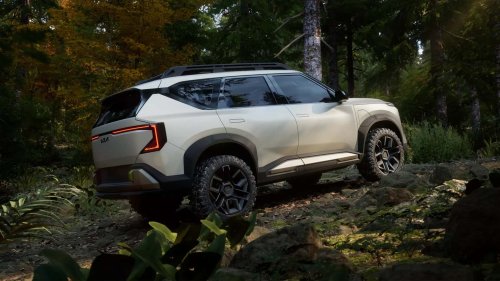 Kia, Kia EV5, Rivian, Kia EV5 WKNDR Concept Tampak seperti Saingan Rivian R2