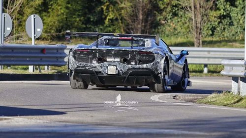 Ferrari | Hardcore Ferrari Spied Looking Like A Race Car For The Road