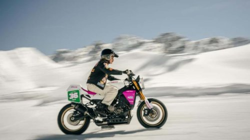 ¿Una Yamaha XSR900 como moto de carreras sobre hielo? Aquí está