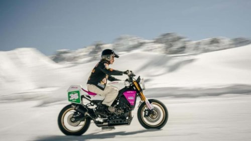 ¿Una Yamaha XSR900 como moto de carreras sobre hielo? Aquí está
