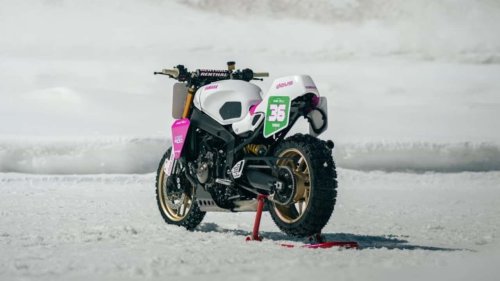 ¿Una Yamaha XSR900 como moto de carreras sobre hielo? Aquí está