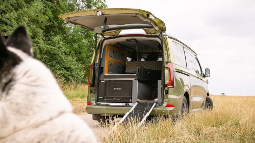Un camping-car... avec un couchage dédié pour les grands chiens