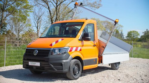 VW Crafter: Neue Lösungen als Kipper und Koffer erhältlich