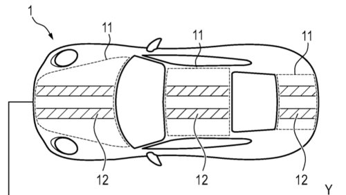 Porsche a déposé un brevet pour des bandes de course dissimulées