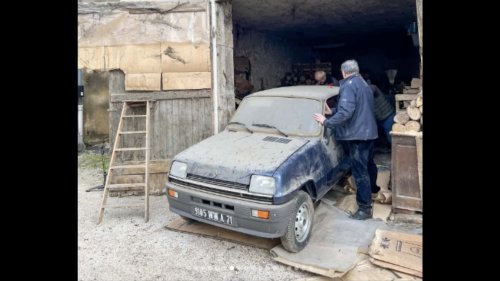 Renault, Une Renault 5 de 1982 abandonnée et retrouvée avec seulement 12 km au compteur