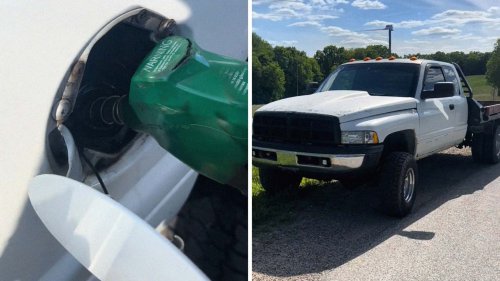‘Plz Tell Me That's for a Cheater’s Car?:’ Ohio Driver Stops to Put Gas In Ram 3500. Then They See What Color the Petrol Is