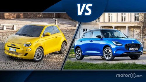 Fiat 500 Hybrid vs. Suzuki Swift, comparativa de urbanos híbridos
