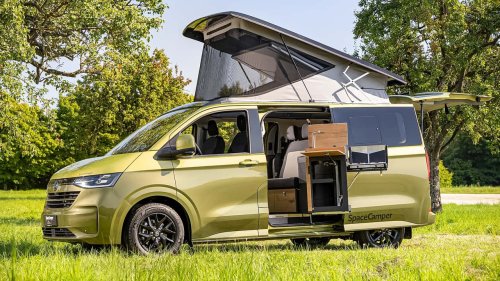 Un camping-car... avec un couchage dédié pour les grands chiens
