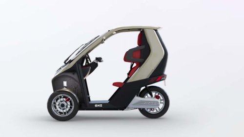 Este vehículo eléctrico de tres ruedas quiere ser un coche pequeño
