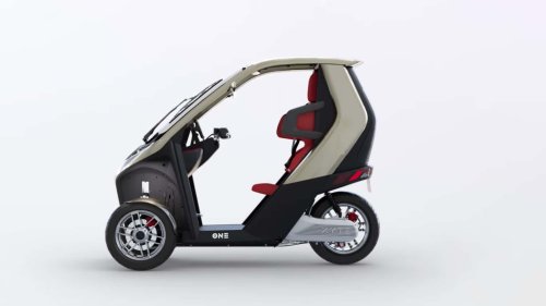 Este vehículo eléctrico de tres ruedas quiere ser un coche pequeño