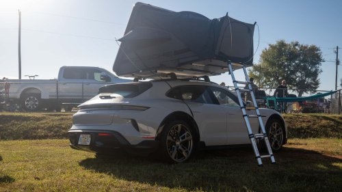 You Don't Need a Porsche Taycan Roof Tent. But You'll Want One
