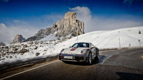 Porsche, Porsche 911 Dakar, El Porsche 911 Dakar se toma unos días de descanso en los Dolomitas