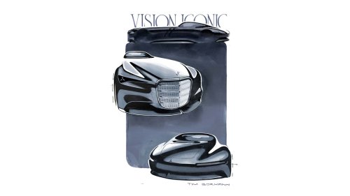 Mercedes, Mercedes Vision Iconic (2025): Hommage mit leuchtendem Ego