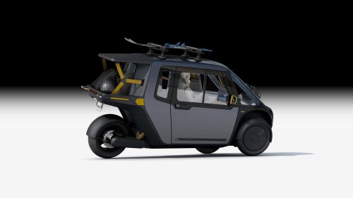L'étrange voiture électrique à pédales