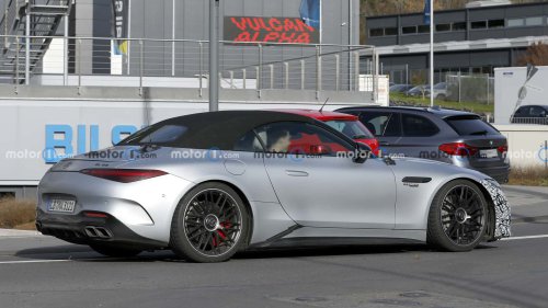 Mercedes-AMG SL Facelift (2026) als Erlkönig erwischt