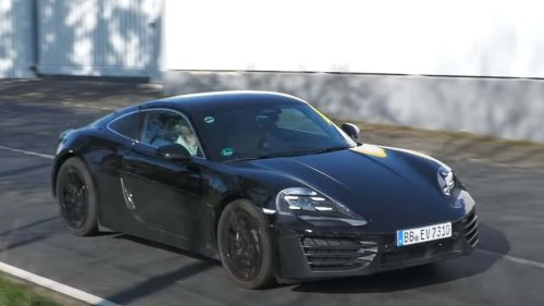 Porsche Spied Pushing Electric Cayman To The Limit: Video