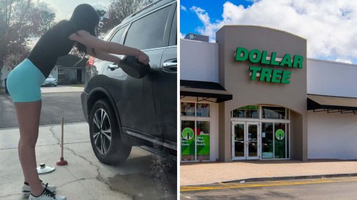 Woman Dents Her Car. Then She Tries To Fix It With A 'Dollar Tree' Plunger And A Pot Of Boiling Water: 'GIRL ITS WORKING’'