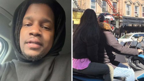 Kia Driver Sees Man On Motorcycle With A Helmet On While Woman Is Without One. Then He Rolls His Window Down