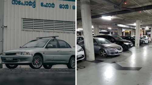 Driver of '89 Toyota Corolla Can't Find a Spot to Park. So He Gets Out and Does Something Unexpected